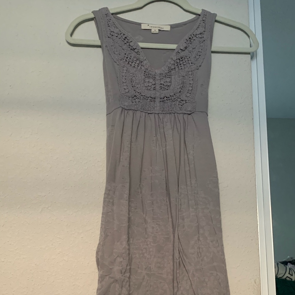 Forever 21 light grey tunic top